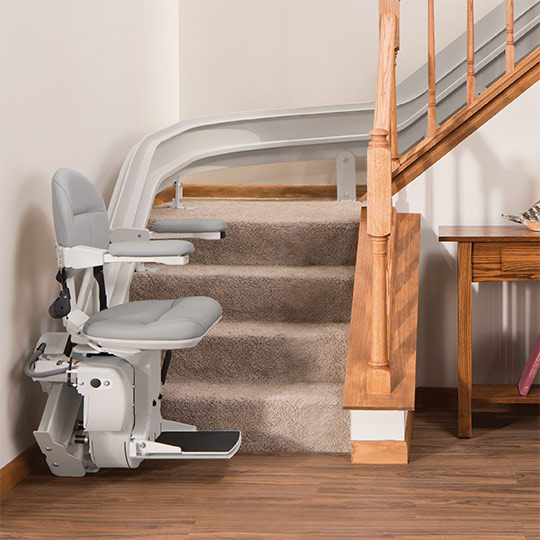 santabarbara curved stairlift